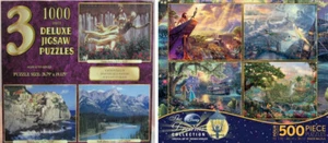 7 - gebrauchte Puzzle - 4 Disney - 500 Teile + 3 - 1000 Teile. - Bild 1 von 12