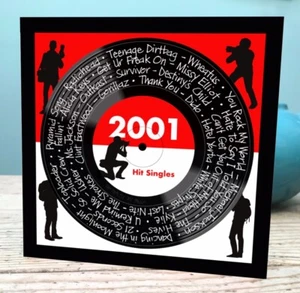 24th Birthday card 148cm sq 2001 Music Card with envelope. Blank inside. - Picture 1 of 1