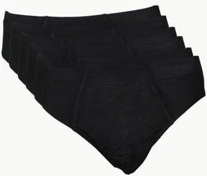 12 Stk. Herren Slips Sportslips Schlüpfer schwarz 95% Bw. 5% Elasthan uni - Bild 1 von 1