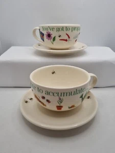 Whittard Of Chelsea Gardening Tassen & Untertassen 2er Set Handbemalt Teetassen Neu - Bild 1 von 10
