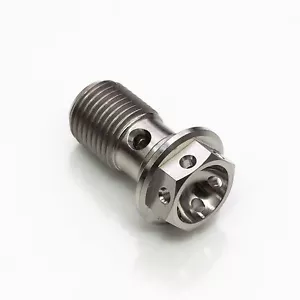 Single Titanium Banjo Bolt Screw for Ducati Panigale V4 SP2 Front Caliper - Picture 1 of 2