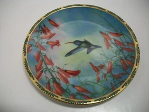 ART PLATE / ARTIST / NELSON / 1990 / HUMMING BIRD - BROAD BILLED / 6 1/2 " DIA - Picture 1 of 3