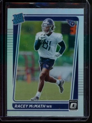 2021 Donruss Racey McMath #P-316 Optic Silver Holo Rookie RC Tennessee Titans - Image 1 of 2