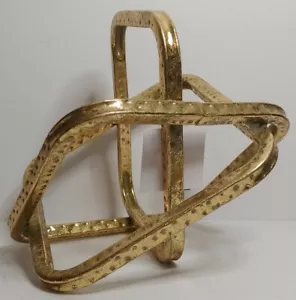 NEW!!! Gold Metal Table Top Home Decor Sculpture 9" X 8.5" X 8.5" - Picture 1 of 2