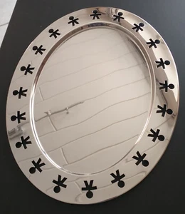 ALESSI Girotondo-Tablett oval, Edelstahl, Design King-Kong - Bild 1 von 2