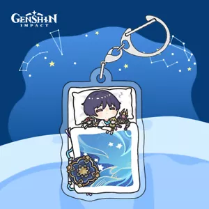 Genshin Impact Wanderer Acrylic Double-sided Pendant Cosplay Keychain Gift #26 - Picture 1 of 2