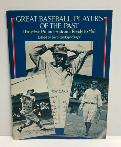 vintage 1978 Dover Great Players of the Past Postcards Set of 32 with Cobb Ruth Cover