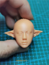 1/18 Elf Beauty Archer Head Sculpt Carved For 3.75inch Female Action Figure Doll