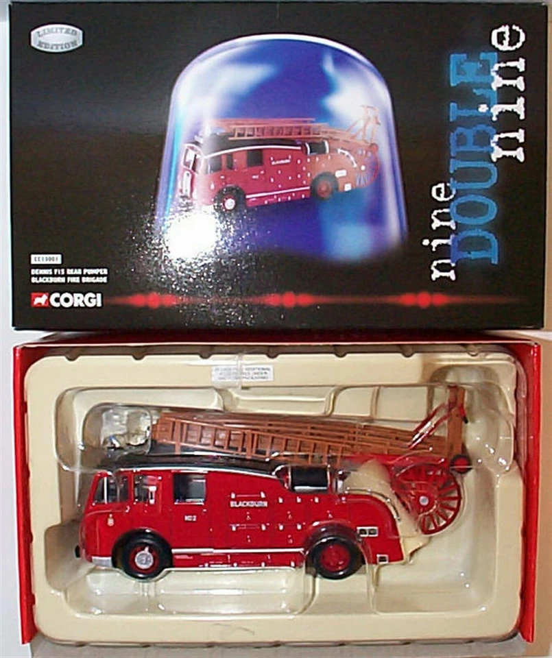 Corgi CC13001. Nine Double Nine Dennis F15 Rear Pumper Blackburn Fire ltd ed - Image 1 of 1