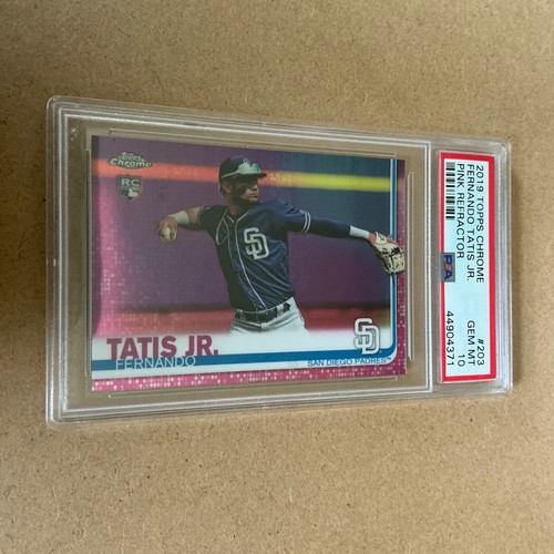 2019 Topps Chrome - Fernando Tatís Jr. #203 Pink Refractor (RC) PSA 10 ...