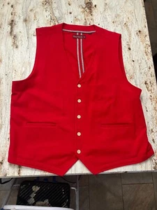 Paulo Solari Mens Red vest Size 4x - Picture 1 of 4