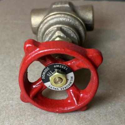 Milwaukee Valve 115 3/4 Gate Valve, Class 125, 3/4 In. Bronze 125 SWP – 200 WOG - Image 1 of 3