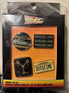 Funko Back To The Future Pin Set LE 500 Walmart Ex NEW 35th Anniversary - Picture 1 of 2