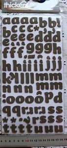 GIGGLES Foam BROWN Thicker Sticker 170 Items 16-26 High & 8-29 Wide mm L3LF - Picture 1 of 3