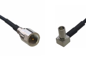 FME Male to MS147 Male Right Angle 0.5~15FT Coaxial Cable For Antenna Radio wifi - Picture 1 of 3