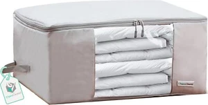 Comforter Storage Bag - Large Folding Organizer for Bedding, Blankets, Pillows - Picture 1 of 8
