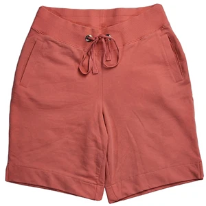 Fashion Bug Women's Activewear Soft Comfort Pockets Sweat Shorts Size M Orange - Picture 1 of 12