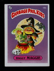 Garbage Pail Kids Topps Sticker Card - 1985 UK Series 1 Haggy Maggie 16b - Picture 1 of 2