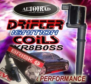 FORD FALCON V8 XR8 32v IGNITION PERFORMANCE COILS and BRISK EVO PLUG COMBINATION - Picture 1 of 5