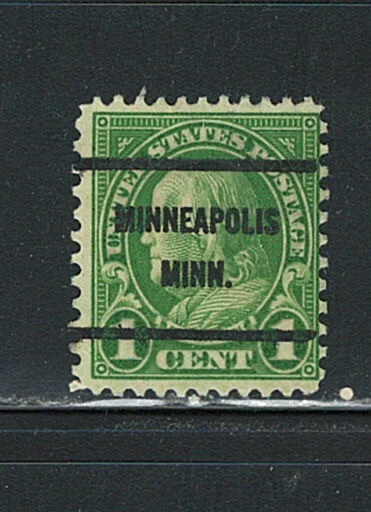 US Minneapolis MINN. Precancel single Stamp (used) - Image 1 of 1