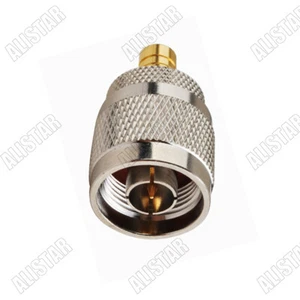 10x PYME Hembra Jack to N Tipo N Macho Conector Recto Adaptador Nuevo Níquel - Imagen 1 de 2