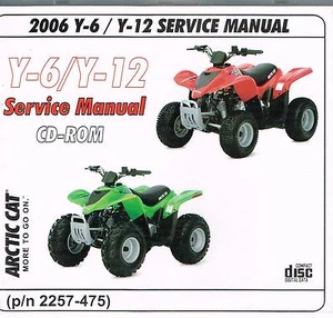 Arctic Cat Service Manual CD for Y-6 Y-12 ATV 2006 - Picture 1 of 1