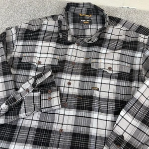 Ariat Hemd Herren 2XLT groß kariert Bewehrung Flanell Knopfleiste Outdoor Arbeitskleidung gebraucht, in einwandfreiem Zustand - Bild 1 von 8