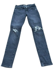 Women’s Levi Strauss Jeans 711 Skinny Size 26 Black Acid Wash - Picture 1 of 7