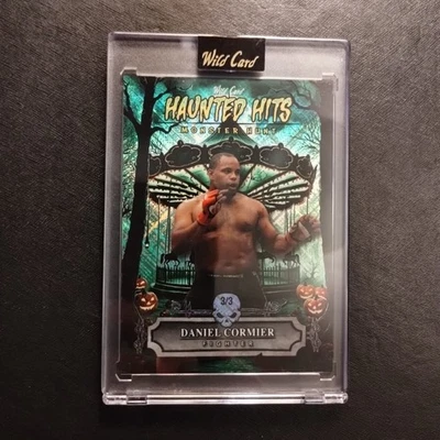 #3/3 Daniel Cormier Green Carousel Crosshatch 2025 Wild Card Haunted Hits UFC - Image 1 of 2