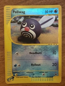 Pokémon TCG 2002 Expedition Base Set Poliwag 125/165 Reverse Holo LP - Bild 1 von 2