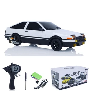 10KM/H LDRC 1/18 RC Drift auto modello 86AE RWD veicolo luce USB radio a batteria - Foto 1 di 12
