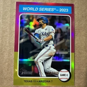 2024 Topps Heritage High Number #466 World Series 2023: Game 4 Chrome #/464 π₯ - Picture 1 of 3
