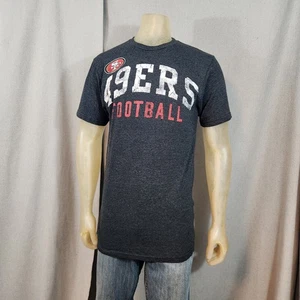 Team NFL grau San Francisco 49ers Rundhalsausschnitt kurz SLV Grafik T-Shirt Top LARGE - Bild 1 von 6