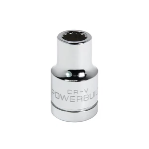 Powerbuilt 1/2 Inch Drive x 3/8 Inch 12 Point Shallow Socket - 642038 - Picture 1 of 5