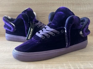 Supra Falcon Mens (UK Size 7.5) Violet Velvet Skate Shoes Trainers S78011 RARE - Picture 1 of 14