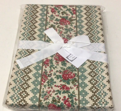 The Company Store Villa D’Ascoli Rose Stripe Tablecloth-70X90 - Image 1 of 4