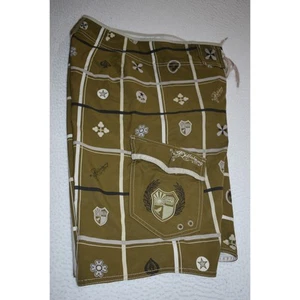 Billabong Swimming Cargo Board Shorts Mens Size 32 Skull Shields Green - Picture 1 of 6