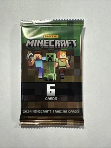 (1) 2024 Panini Minecraft Trading Cards confezione sigillata in fabbrica dalla scatola - Foto 1 di 2