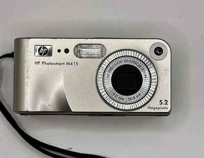 HP Photosmart M415 5.2MP Compact Digital Camera - Silver – Tested & Working - Image 1 of 4