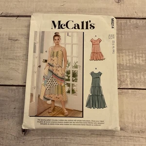 McCalls 8214 Sewing Pattern Dress Tiered Ruffles Midi Maxi Size L-XXL UNCUT - Picture 1 of 3
