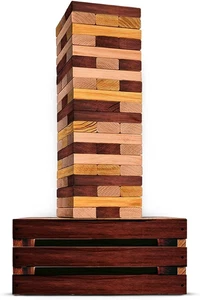 Torre gigante madera 60 piezas resistente clima hasta 5 pies con caja almacen - Imagen 1 de 12
