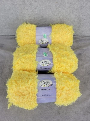 Lot of 3 Yarn Bee Frosting Sweet Sun Yarn Knitting & Crochet 13 oz - Image 1 of 4
