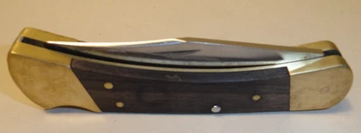 Años 70 - Navaja de bolsillo plegable Buck 110 2 puntos - Blockback Foto 1 de 4