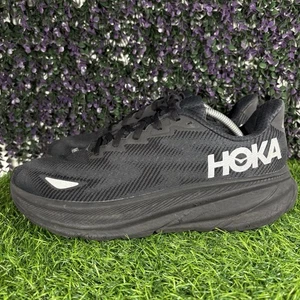 Zapatos para correr Hoka One One Clifton 9 GTX para hombre talla 11D cómodos triple negros - Imagen 1 de 10