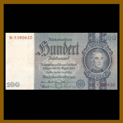 Alemania 100 Reichsmark, 1935 P-183a Au Foto 1 de 2