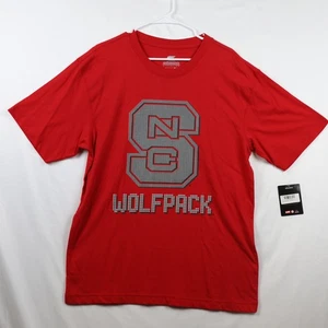 NC State Wolfpack Shirt Mens Large NCAA Basketball Colosseum Pixel Red Tee - Picture 1 of 10