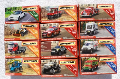 Matchbox 2019 Power Grabs - Drill Digger, MBX Mini Swisher, - Lot of 12 in Boxes - Image 1 of 4