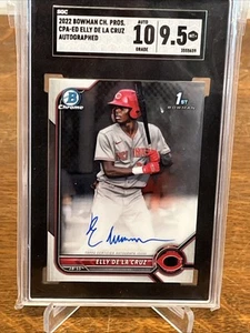 2022 Bowman Chrome First Prospects Auto Elly De La Cruz CPA-ED BGS 9.5 Auto 10 - Picture 1 of 2