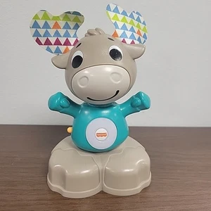 Fisher Price Linkimals Talking Moose Musical Interactive Lights Sound Toy Tested - Picture 1 of 10