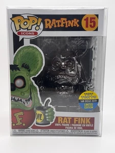 Funko Pop! Rat Fink Black Chrome #15 - Toy Tokyo SDCC 2019 Exclusive + Protector - Bild 1 von 13